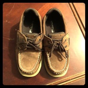 Boys Sperry’s Lanyard Velcro Top-Sliders